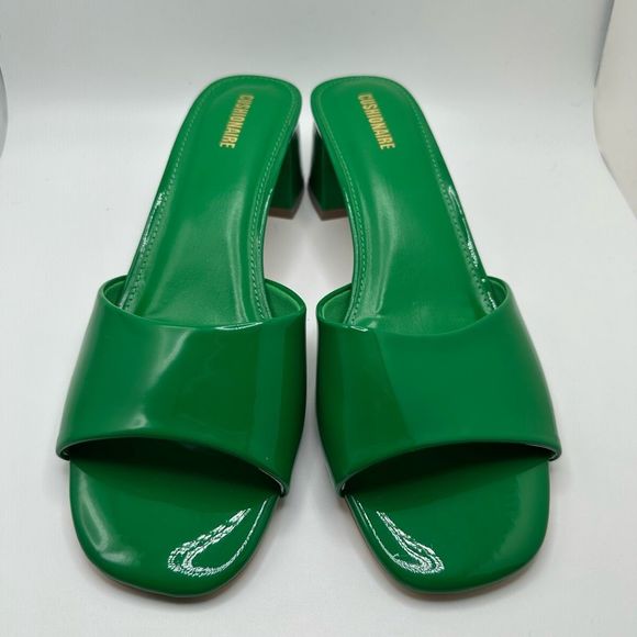 CUSHIONAIRE Women's Taboo one band dress sandal with +Memory Foam 10 GREEN - Picture 2 of 7